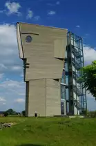 Erkheim, Holzkopf B�rogeb�ude der Firma Baufritz, Landkreis Unterallg�u 
(14.08.2011)