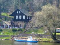 Die Fhre in Grimma mit dem wunderschnen Fhrhaus