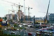 Es war noch viel zu tun.
Berlin, Potsdamer Platz, im Zustand von 1995.