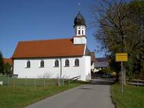 Schweinlang, Kapelle St. Joseph, erbaut 1681, Kreis Ostallgu (16.10.2011)