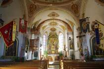 Apfeltrang, St. Michael Kirche, Altarbilder von Maler Joh. Bapt. Kaspar, 
Kreis Ostallgu (16.10.2011)