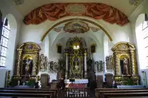 Kaufering, St. Leonhard Kirche, Fresken von Franz Seraph Kirzinger, Kreis 
Landsberg (22.10.2011)