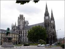 Die Abtei Saint-Ouen in Rouen wird z.Z. restauriert. 05.10.2011