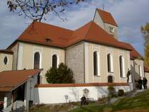 Wiggensbach, St. Pankratius Kirche, erbaut von 1770 bis 1778, Baumeister Johann Georg Specht, Rokoko Ausstattung, Kreis Oberallgu (01.11.2011)