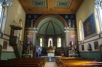 Brlisau, St. Sebastian Kirche, Chor und Altre, Kanton Appenzell (21.08.2011)