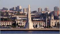 Das Denkmal der Entdeckungen (Padrao dos Descobrimentos) und im Hintergrund das Jernimoskloster in Belm. 11.10.2011

