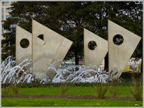 Springbrunnen in Oostende. 12.11.2011 (Jeanny)