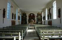 Gottenheim , Innenraum der katholischen St.Stephan-Kirche, Aug.2011