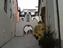 Blick in eine typische enge Gasse in Rattenberg.(18.12.2011)