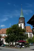 Glottertal im Schwarzwald, die Pfarrkirche St.Blasius von 1896, Aug.2011