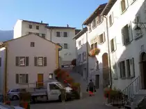 Saillon, Rue St. Jacques in der Altstadt, Kanton Wallis (14.09.2010)