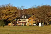 Gastst�tte auf dem Felsplateau  Eupeler Ley  hoch �ber dem Rhein - 28.11.2011