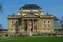 Wiesbaden, Hessisches Staatstheater, erbaut von 1892 bis 1894 durch Ferdinand 
Fellner und Hermann Helmer (10.04.2009)