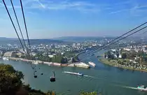  Deutsches Eck , Zufluss der Mosel in den Rhein bei Koblenz - 29.09.2011