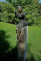 Badenweiler, Fl�tenspieler im Kurpark, Sept.2011