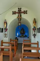 Tunsel in der Rheinebene, der Innenraum der Maria-Hilf-Kapelle, Okt.2011