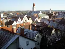 Kaufbeuren, Ausblick auf die Altstadt mit St. Martin Kirche (15.01.2012)