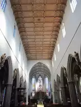 Kaufbeuren, St. Martin Kirche mit Schnitzaltar des Ulmer Meisters Michael Ehrhart (15.01.2012)