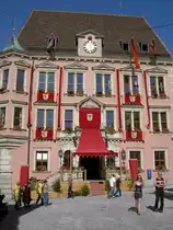 Kaufbeuren, Rathaus erbaut von 1879 bis 1881 von Georg von Hauberisser (14.07.2007)