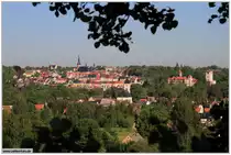 Wenn man an der Autobahnabfahrt Hohenstein-Ernstthal die A4 verl�sst und hinunter ins Muldental f�hrt, bietet sich einem dieser Blick auf die Stadt Waldenburg. Ich finde, einer der sch�nsten Stadtblicke, die wir in Sachsen haben! Das Bild entstand am Vormittag des 09.05.11.