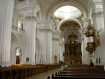 Weingarten, Basilika St. Martin, Baumeister Franz Beer, Fresken von Cosmas Damian 
Asam, Kreis Ravensburg (30.03.2008)