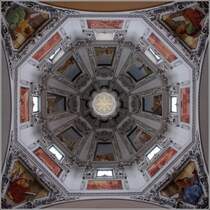 Blick in die Kuppel des Salzburger Doms. 17.01.2012