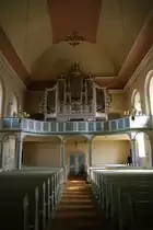 Bad Arolsen, Orgel der ev. Stadtkirche, Rokoko Stuck von Johann Michael Br�hl von 1776 (12.04.2009)