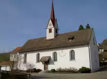 Nussbaumen, Ref. Kirche, erbaut um 1325 mit Fresken der Passionsgeschichte 
(11.03.2011)