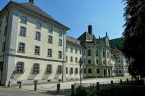 St.Blasien, das barocke Konventgebude des ehemaligen Benediktinerklosters, erbaut 1728-34, Aug.2011