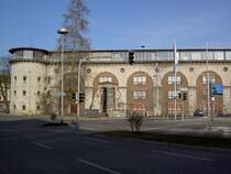 Ulm, Untere Donaubastion, erbaut ab 1845 als Teil der Bundesfestung Ulm 
(04.02.2012)