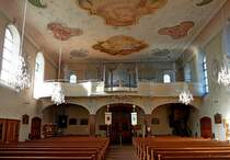 St.Mrgen, die Orgel aus dem Jahre 1777 in der Klosterkirche stammt von Andreas Silbermann, Jan.2012 