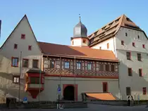 Forchheim, Kaiserpfalz, erbaut im 14. Jahrhundert, Stadtburg der Bamberger Bisch�fe, heute Arch�ologiemuseum (29.04.2007)