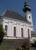 Kirchweidach, Pfarrkirche St. Vitus, erbaut von 1770 bis 1774 durch Joseph 
Lindtmayr, Kreis Alt�tting (25.08.2007)