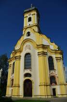 Wallfahrtskirche Maria Steinbach bei Legau, erbaut ab 1749 unter Abt Benedikt 
Stadelhofer, Kreis Unterallgu (30.06.2009)