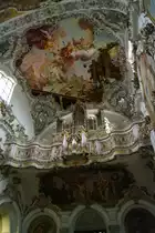 Klosterkirche Steingaden, erbaut 1663 unter Abt Augustin Bonenmayr, Rokokoausstattung bis 1750, Kreis Weilheim-Schongau (05.05.2010)
