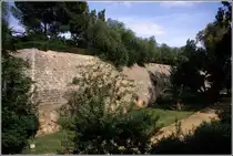 Nikosia, Teil der Stadtmauer. Scan eines Dias vom Herbst 1989.