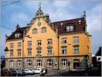 Die Post in Lindau. Scan eines Dias aus dem Sommer 1979.