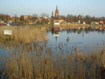 Werder/Havel, Altstadt mit Hl. Geist Kirche auf der Havelinsel (16.03.2012)