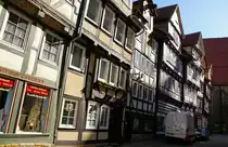 Liebhaber von Fachwerkbauten sind in Hann.-M�nden richtig, Aufnahme vom 25.03.2012.