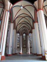 Frankfurt Oder, St. Marienkirche, 111 mittelalterliche Bleiglasfenster (01.04.2012)