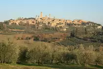 Blick auf San Gimignano; 14.01.2012