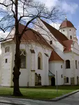 Finsterwalde, St. Trinitatis Kirche, erbaut 1585, evangelische Kirche der 
Reformationszeit, Kreis Elbe-Elster (02.04.2012)