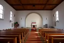 Freiburg im Breisgau, der Innenraum der Lukaskirche, M�rz 2012