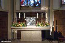 Marienthal an der Issel gelegen im Mnsterland westlich von Raesfeld: Altar der Klosterkirche der Karmeliter (Februar 2012)