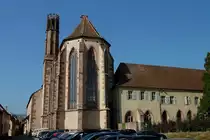 Gebweiler, die Kirche des ehemaligen Dominikanerklosters, die gotische Kirche wurde Anfang des 14.Jahrhunderts gebaut, Sept.2011