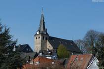 Essen-Kettwig - Blick auf die ev. Kirche und ber die Dcher der Altstadt (April 2012)