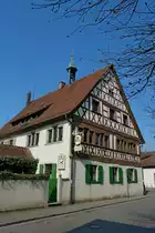 Freiburg im Breisgau, das ehemalige Rathaus im Stadtteil St.Georgen stammt von 1574-1601, wird heute als Gasthaus genutzt, M�rz 2012