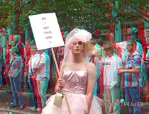 Porzellanwesen auf dem CSD Berlin 2011 in 3D