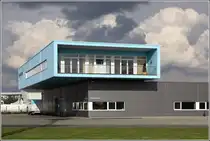 Produktions- und Verwaltungsgeb�ude der Fischr�ucherei Sandelmann in Bremerhaven. Fertigstellung im Sommer 2008, Archtitekten: planungsgruppe beichler + rohr, Bremen. 24.04.2012