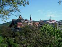 Elbogen (Loket), Burg und historische Altstadt, herrlich gelegen im Tal der Eger, Goethe war hier mehrmals zu Gast, April 2007